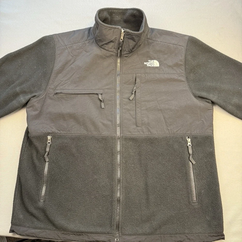 The North Face Denali Fleece Jacket Sz XL Black Polartec Retro‎ TNF Nylon top